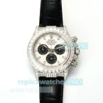 RXF Factory Super Clone Rolex Daytona Diamond-set Swiss 4130 Chronograph Watch 
